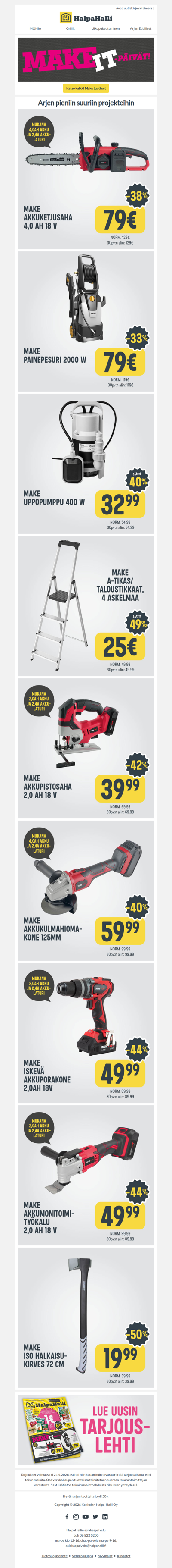 Arjen pieniin suuriin projekteihin – tutustu Makeen!