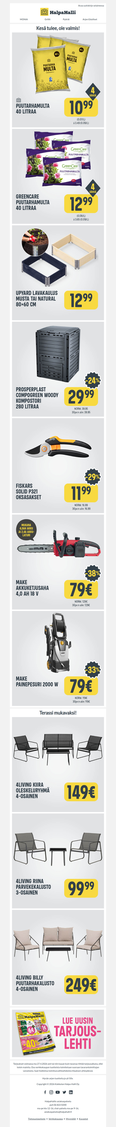 Nyt pistetään piha kuntoon!