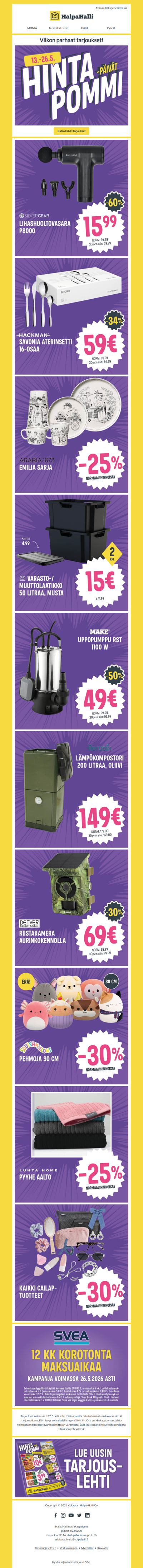 Uusi viikko – uudet hintapommit! 💥