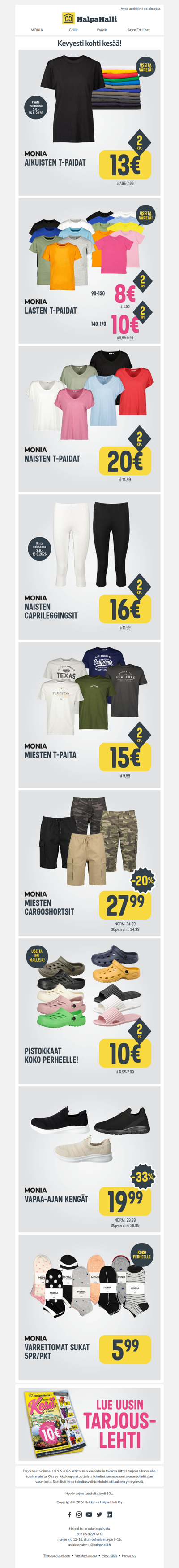 Kesämuotia koko perheelle