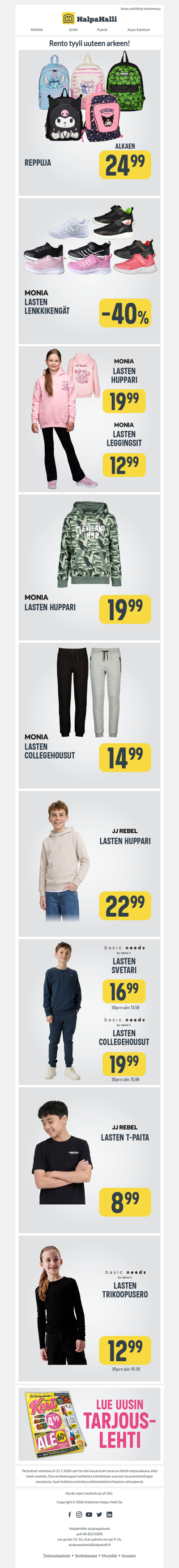 Tyyliä ja mukavuutta koulupäiviin!