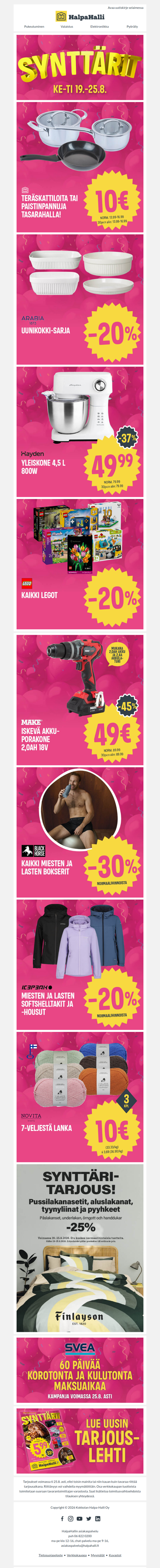 Nyt juhlitaan HalpaHallin synttäreitä!