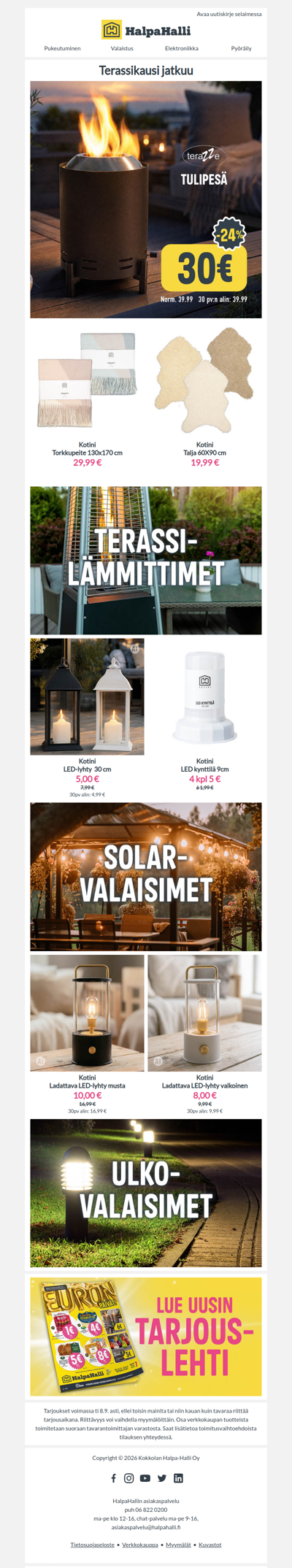 Terassi tunnelmalliseksi ✨