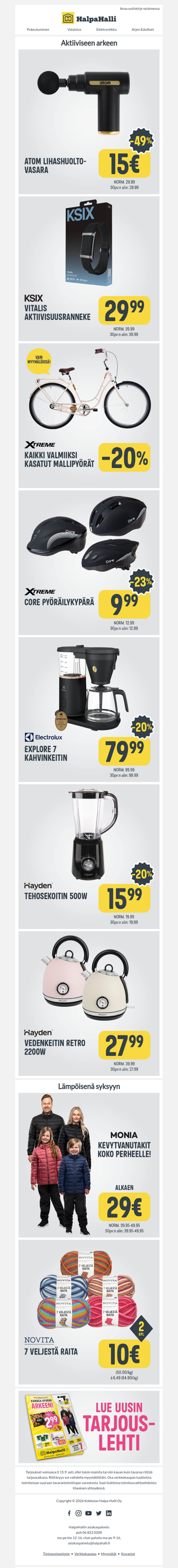 Poimi viikon parhaat ja kurkkaa uusin tarjouslehti!