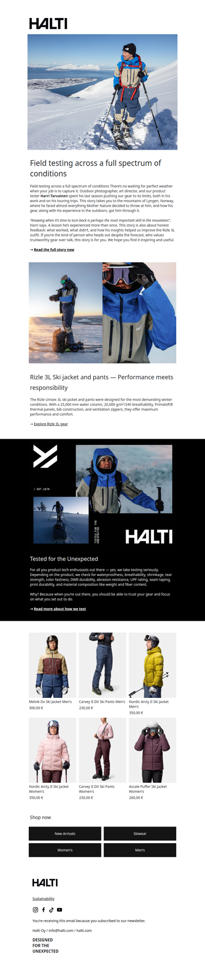 Tested under the toughest weather conditions – Rizle 3L DX