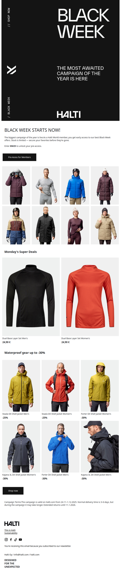 BLACK WEEK STARTS NOW!