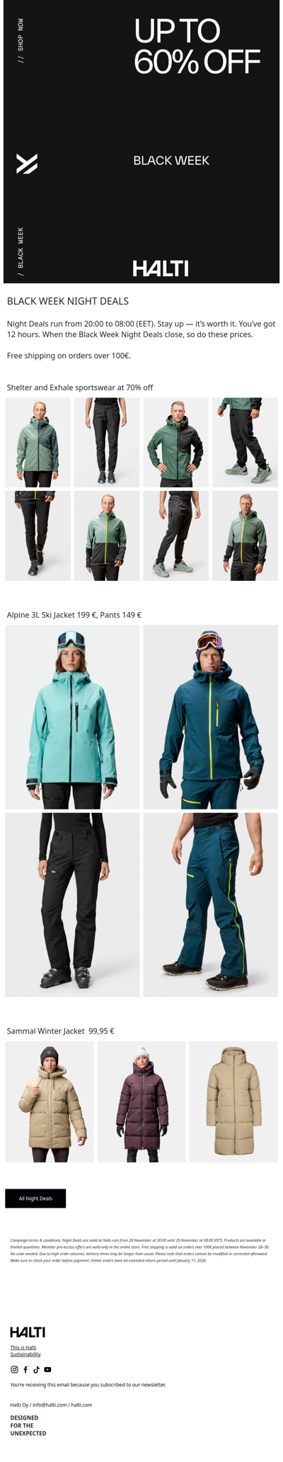 Black week Nigh Deals: Up to –70% off — tonight only, 12 hours to shop.