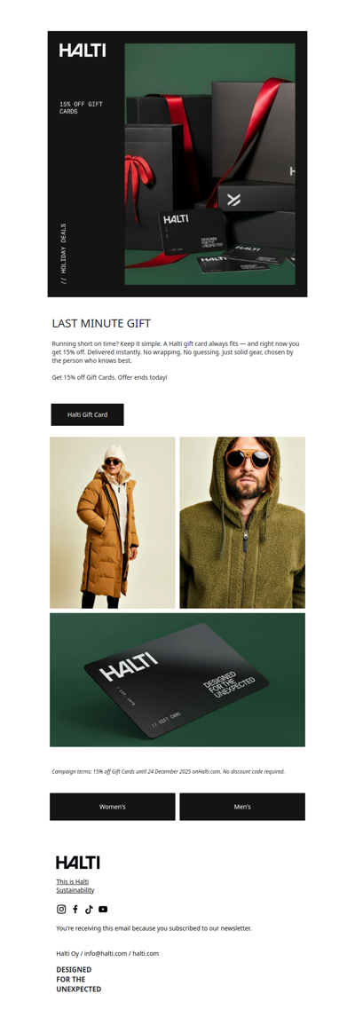 Last minute gift that always fits