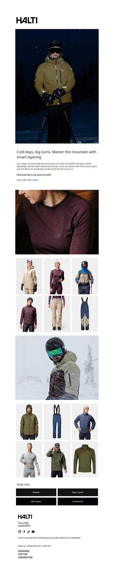 Master winter conditions with the right layers