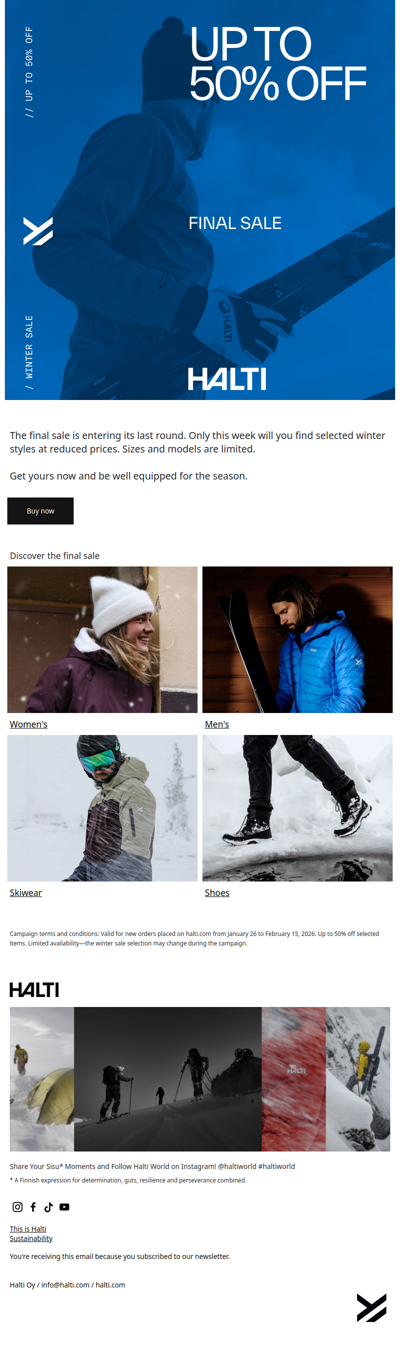 Final Sale – Last week