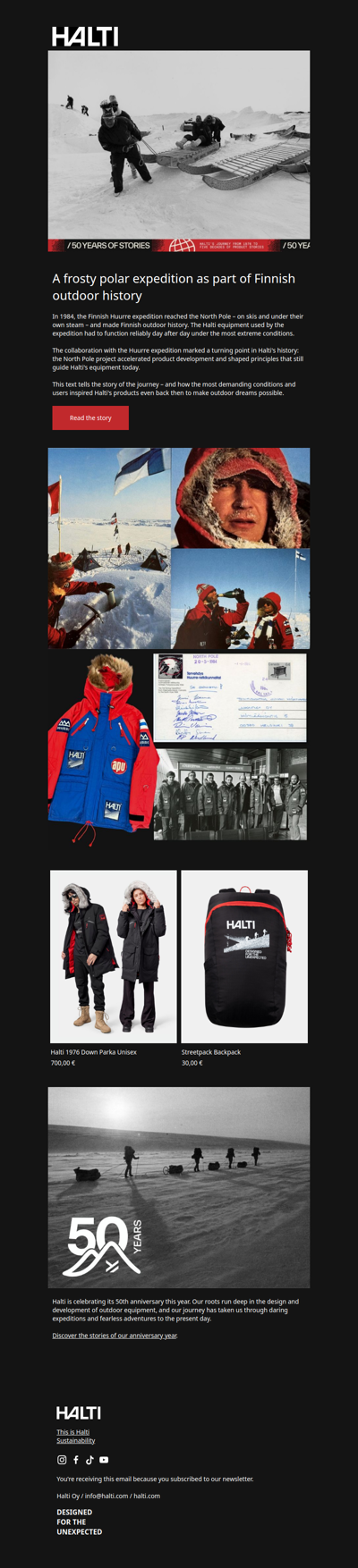 A frosty conquest of the North Pole as part of Finnish outdoor history