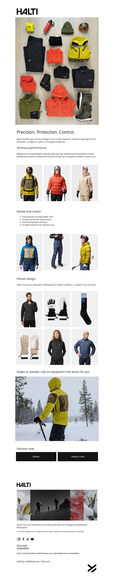 Halti Skiwear – Performance for every turn