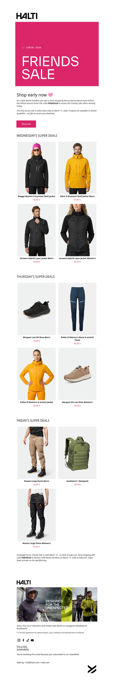 FRIENDS SALE EARLY ACCESS 🩷