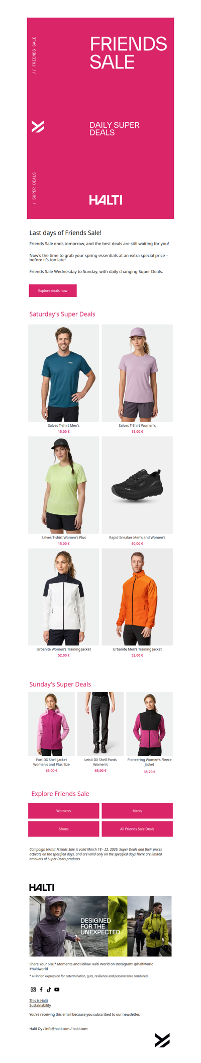 Friends Sale Ends Tomorrow! ⏳