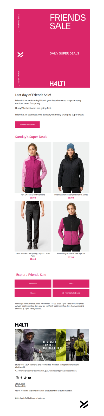 Friends Sale ends today! ⏳