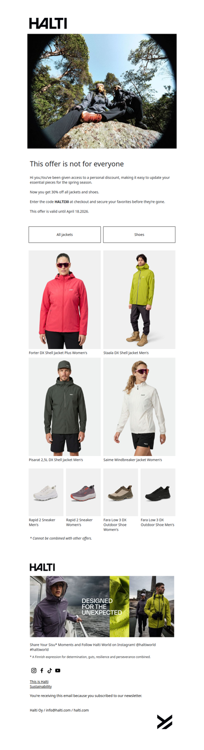 This offer is not for everyone