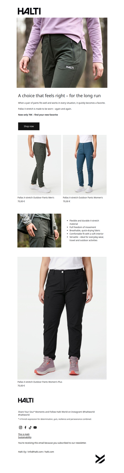 A great reason to update your pants – now only 70€