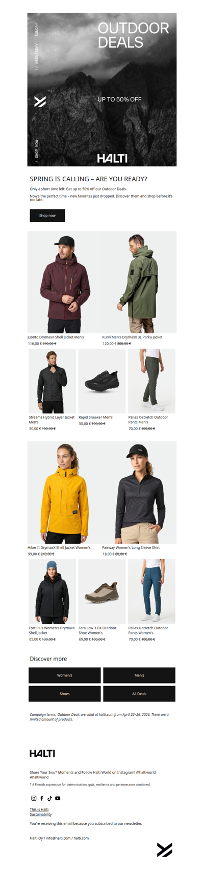 Last chance: Get up to 50% off