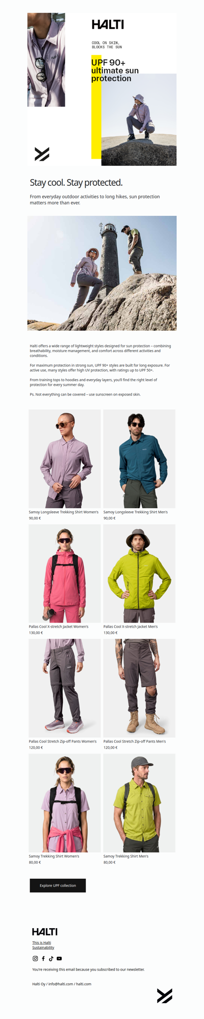 Sun protection for every summer day