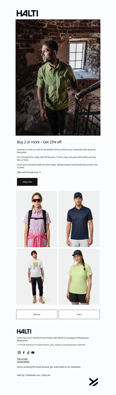 Buy 2 or more – Get 25% off