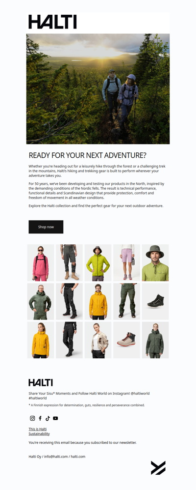 Designed in the North. Proven outdoors.
