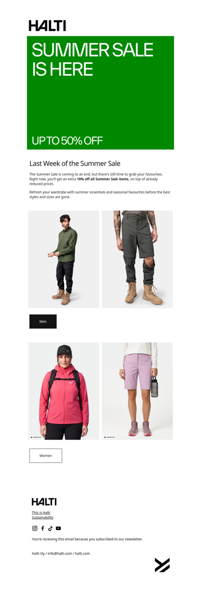 Last Week of the Summer Sale + Extra 10% Off