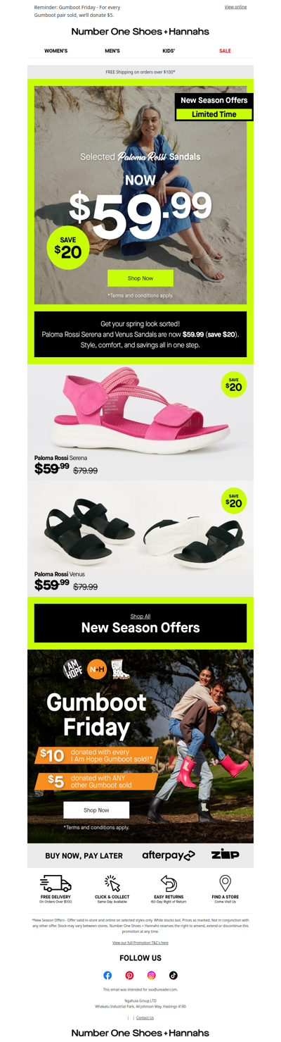 Paloma Rossi Sandals now $59.99