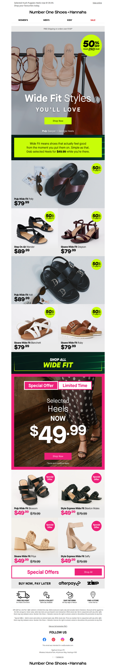 Wide Fit Summer Staples on Sale
