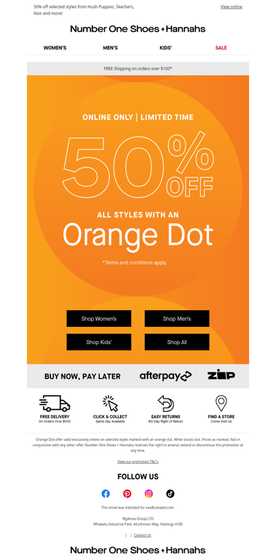 50% Off? Yep, Orange Dot’s Back!