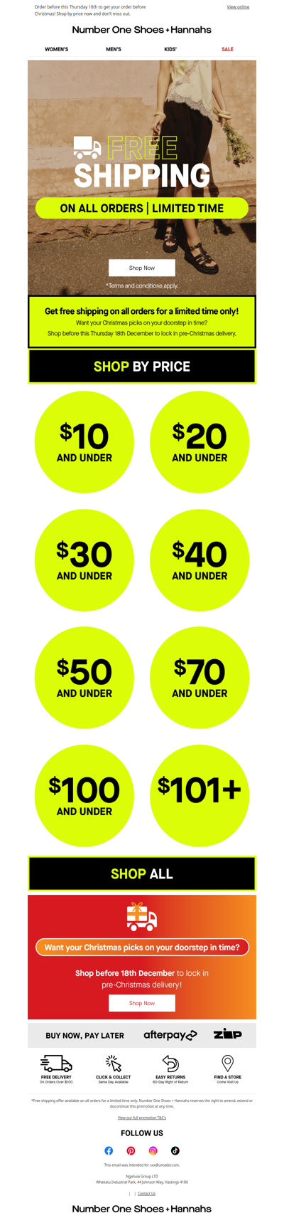 FREE SHIPPING ON ALL ORDERS!