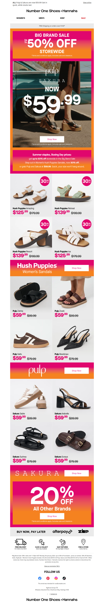 Hush Puppies Sandals are on Sale! 🔥