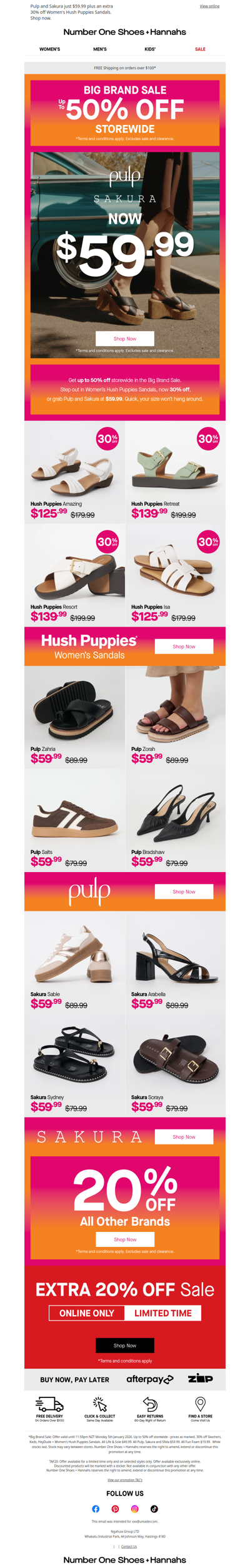 30% off Hush Puppies? You're Welcome