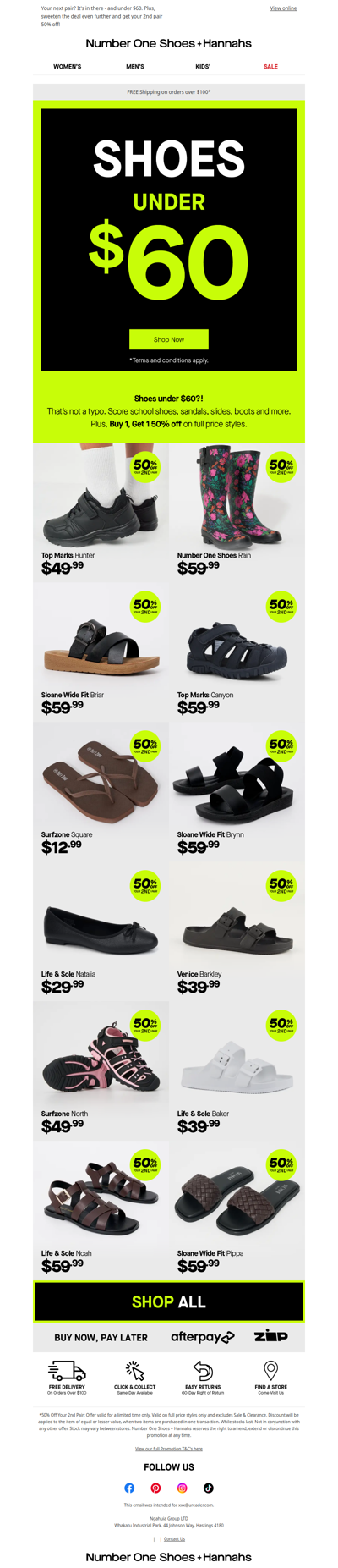 SHOES UNDER $60?! 🎉