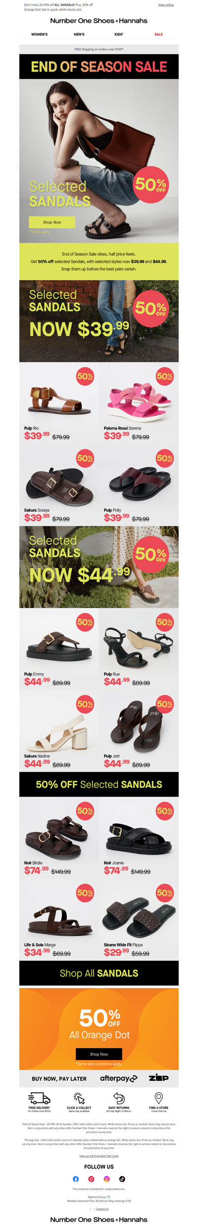 STOP SCROLLING! 50% off Sandals 🤎