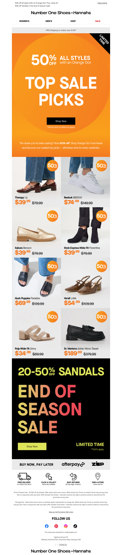 50% Off Orange Dot: The It List!