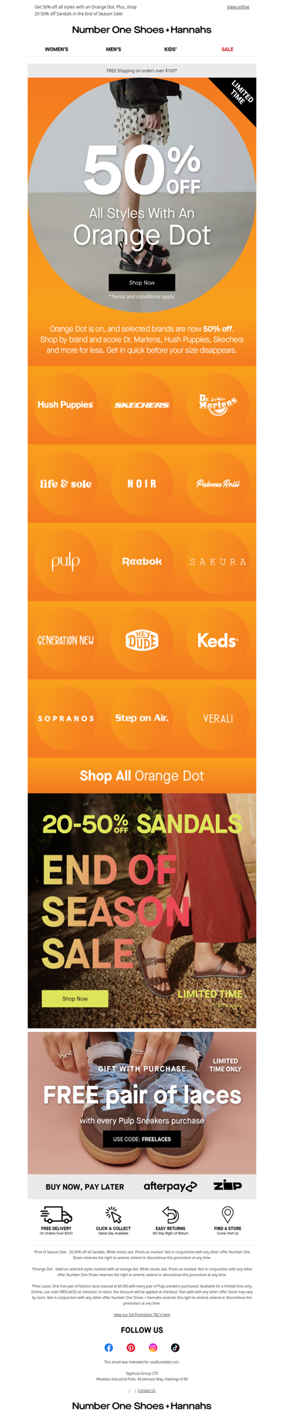 50% OFF ORANGE DOT 🧡