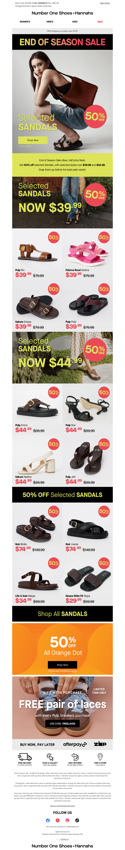 STOP SCROLLING! 50% off Sandals 🤎