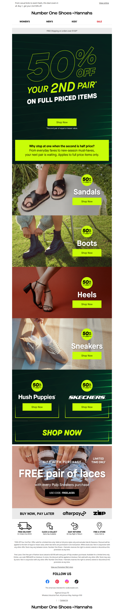 50% OFF YOUR 2ND PAIR 🎉