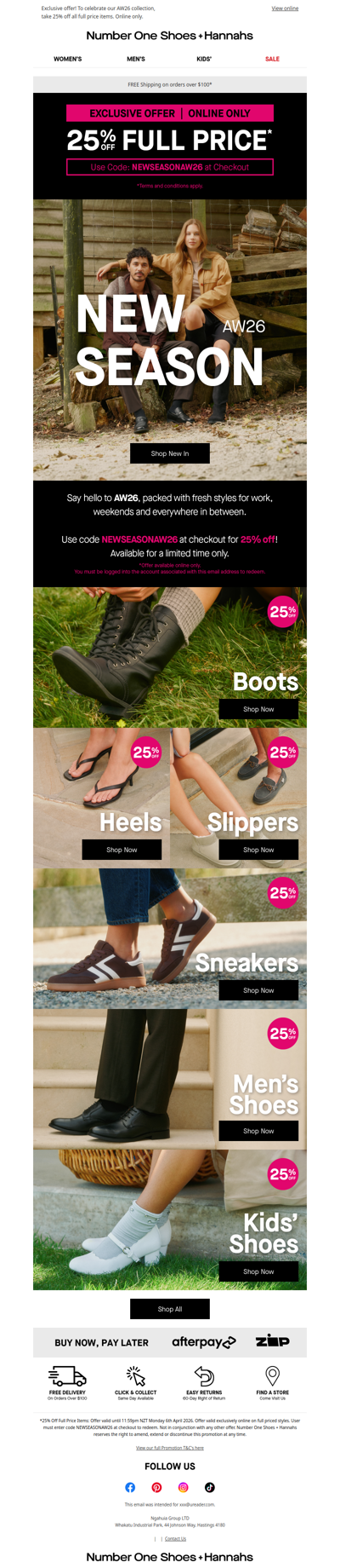 EXCLUSIVE OFFER: 25% OFF!