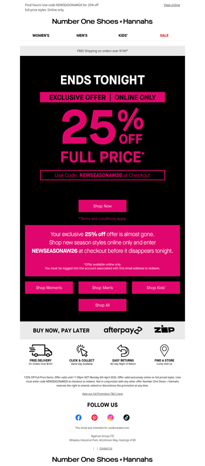 Your 25% off code EXPIRES TONIGHT!