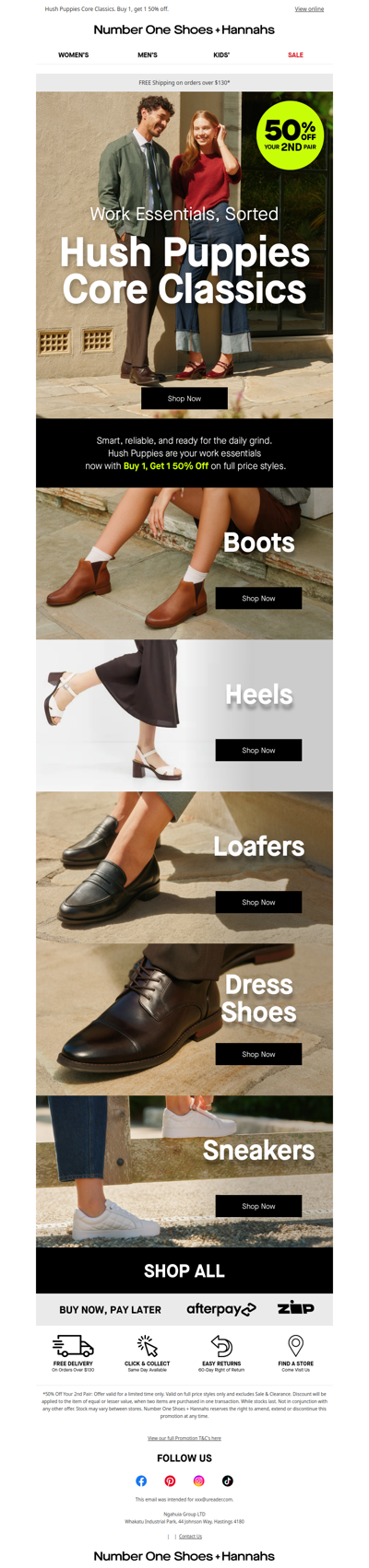 Core classic Hush Puppies styles you can't miss!