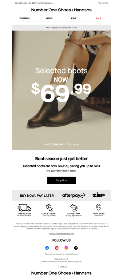 sdad, don't miss $69.99 boots 👀