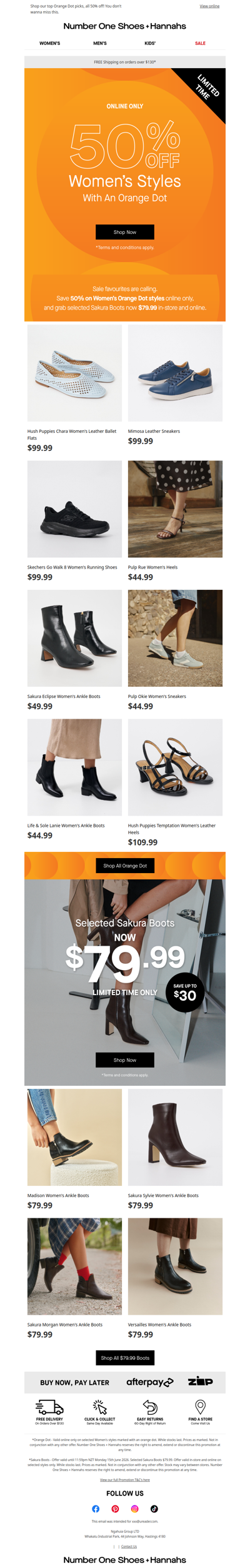 Orange Dot = 50% Off 🔥