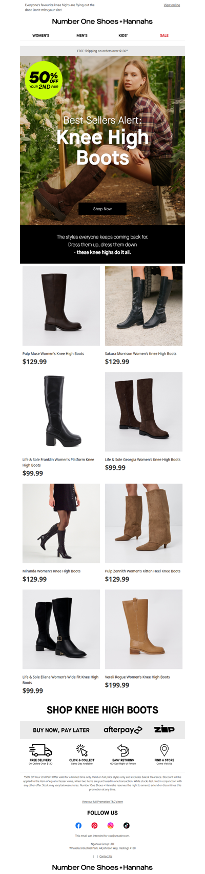 Selling fast: our best knee high boots