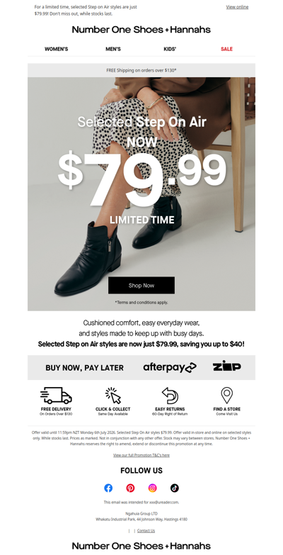 Selected Step on Air just $79.99!