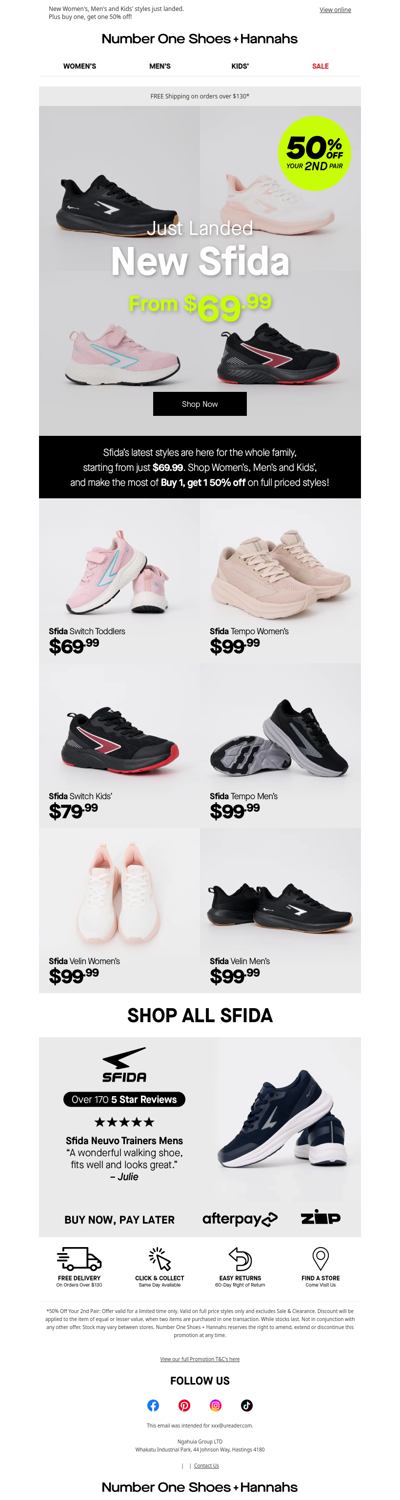 New Sfida Styles From $69.99