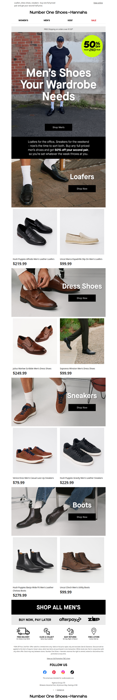 Double Up on Men's Shoes