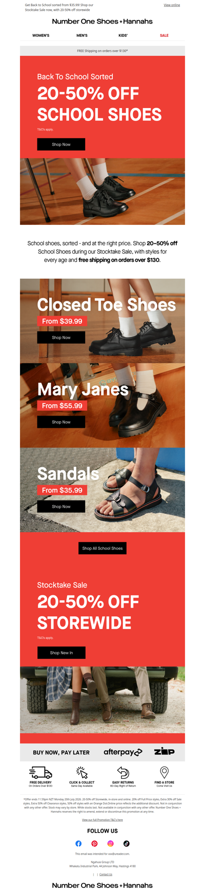 School shoes from $35.99 ✅ 20-50% off!