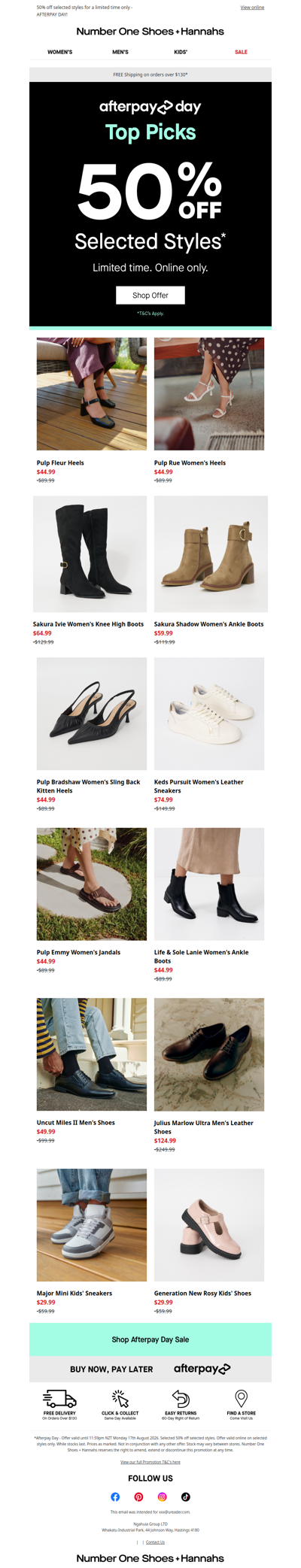AFTERPAY DAY Top Picks