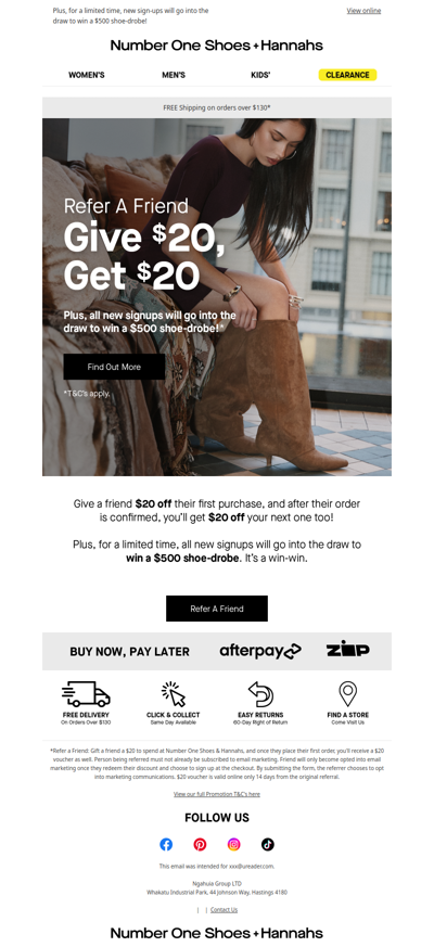 Give $20, Get $20 | Refer a Friend!